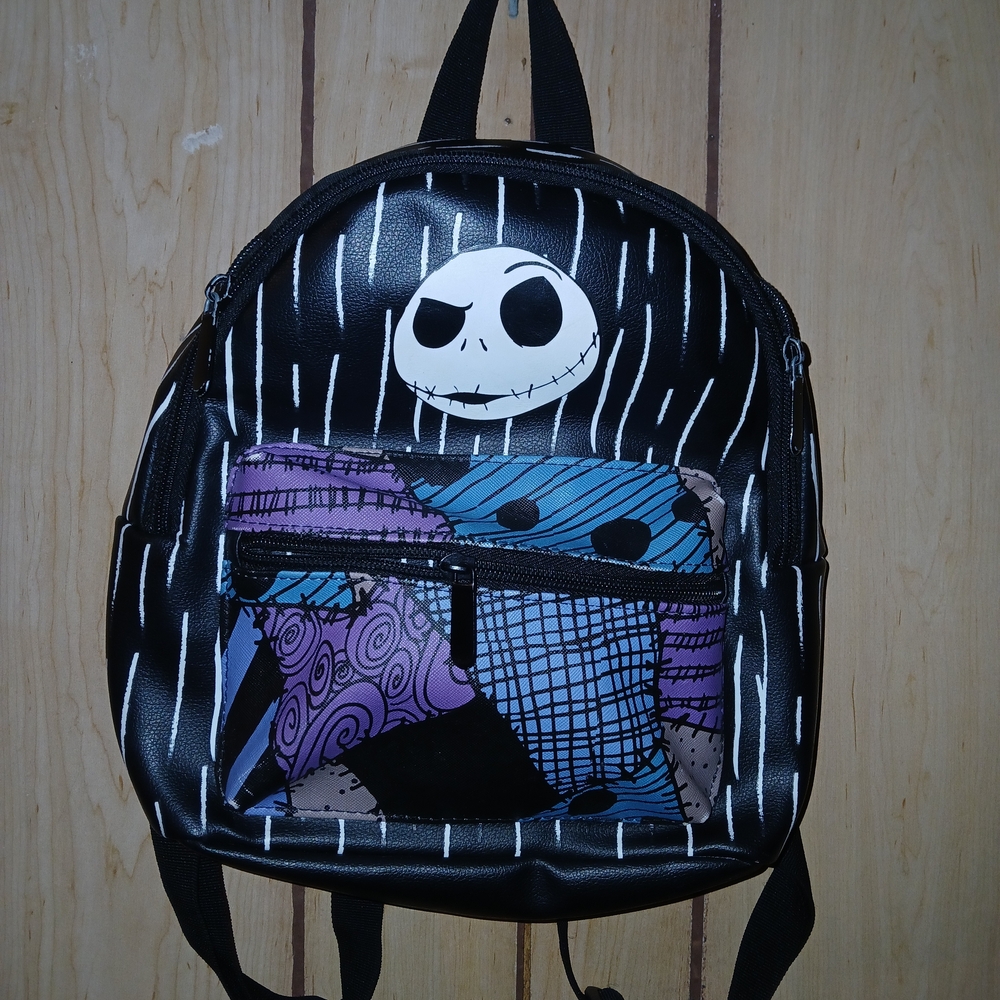 Disney Nightmare Before Christmas Black and Purple Backpack